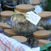 Bocal de sel aromatisé aux herbes, couvercle liège