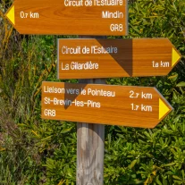 Panneau randonnée Circuit de l'Estuaire en forêt
