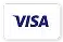 Visa credit card logo on white background